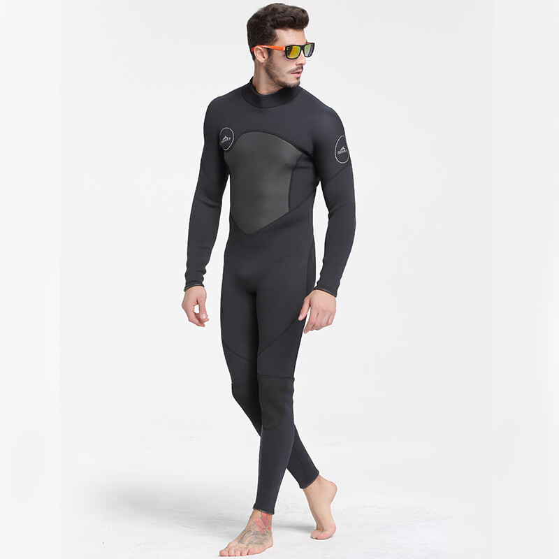 Premium Men\'s Wetsuits 3mm Neoprene, Full Body Diving Snorkeling Suit Back Zip Premium Men\'s Wetsuits 3mm Neoprene, Full Body Diving Snorkeling Suit Back Zip