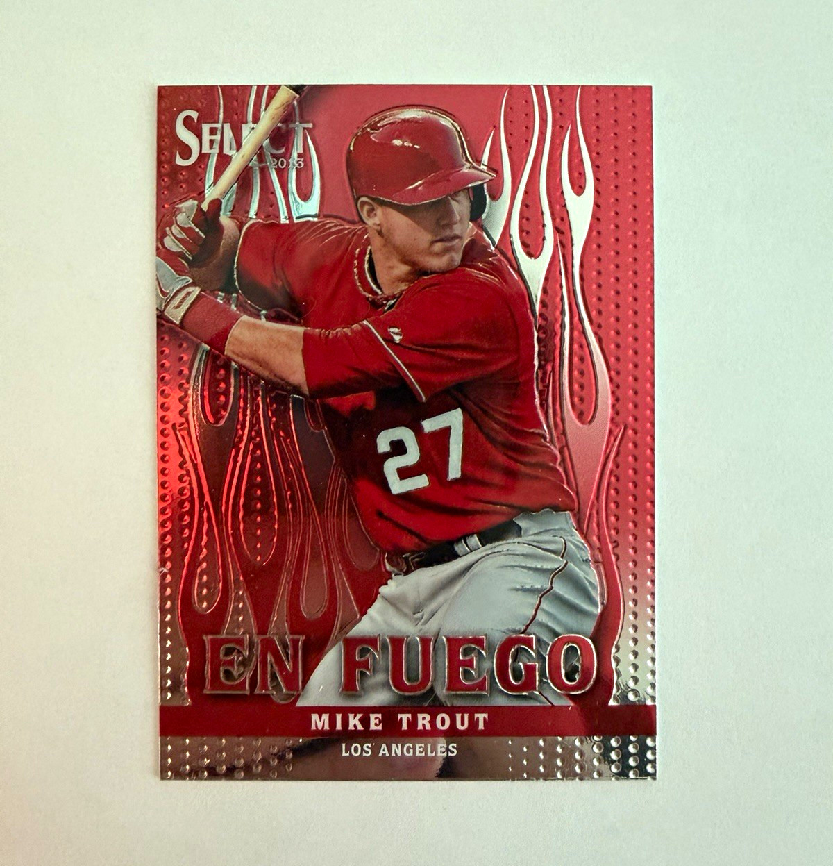 Panini 2013 Select En Fuego Insert Mike Trout Los Angeles Angels #EF2 Panini 2013 Select En Fuego Insert Mike Trout Los Angeles Angels #EF2