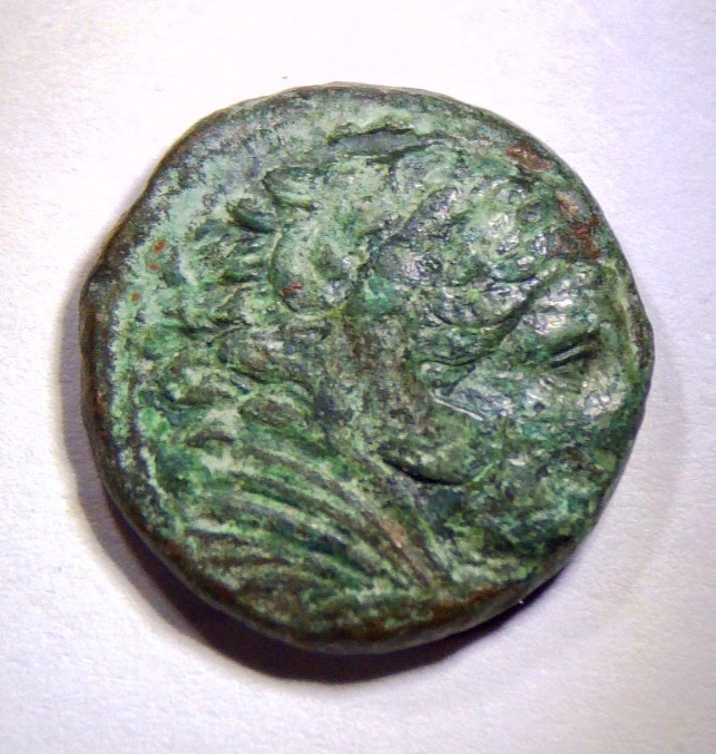 Macedon Alexander Great Posthumous 323-317 BC Bronze AE17 Coin Green Patina 4.91