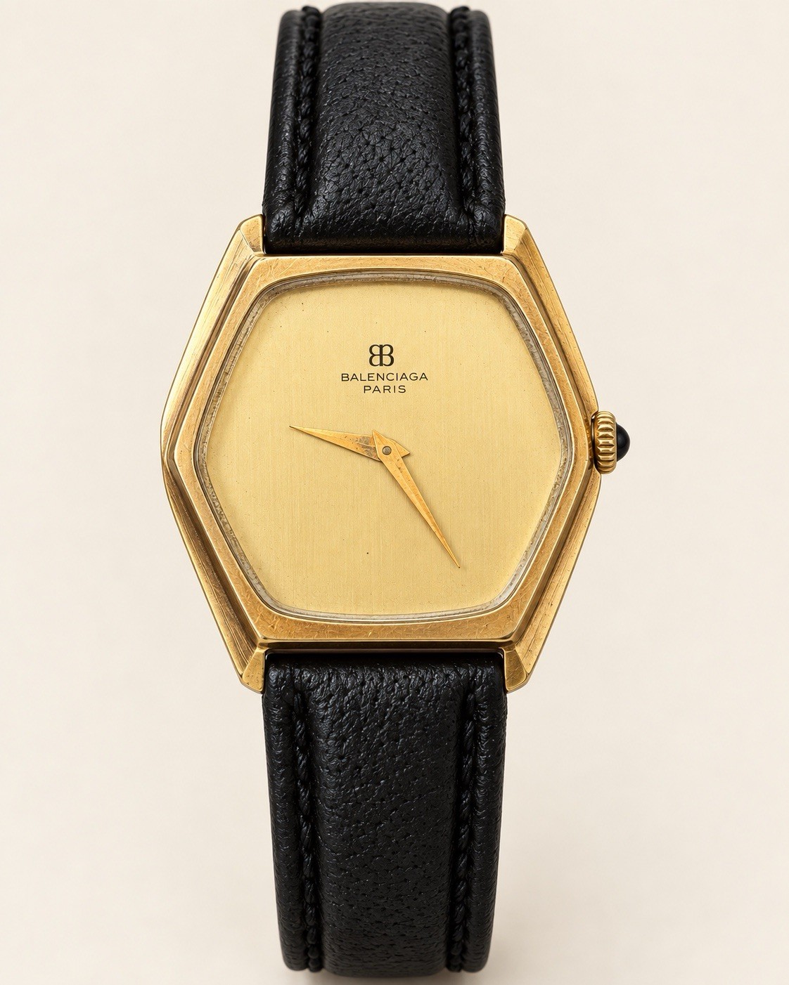 Vintage Balenciaga Paris 2101 Manual Watch Swiss Gold 32mm Gents Unisex Box Slim