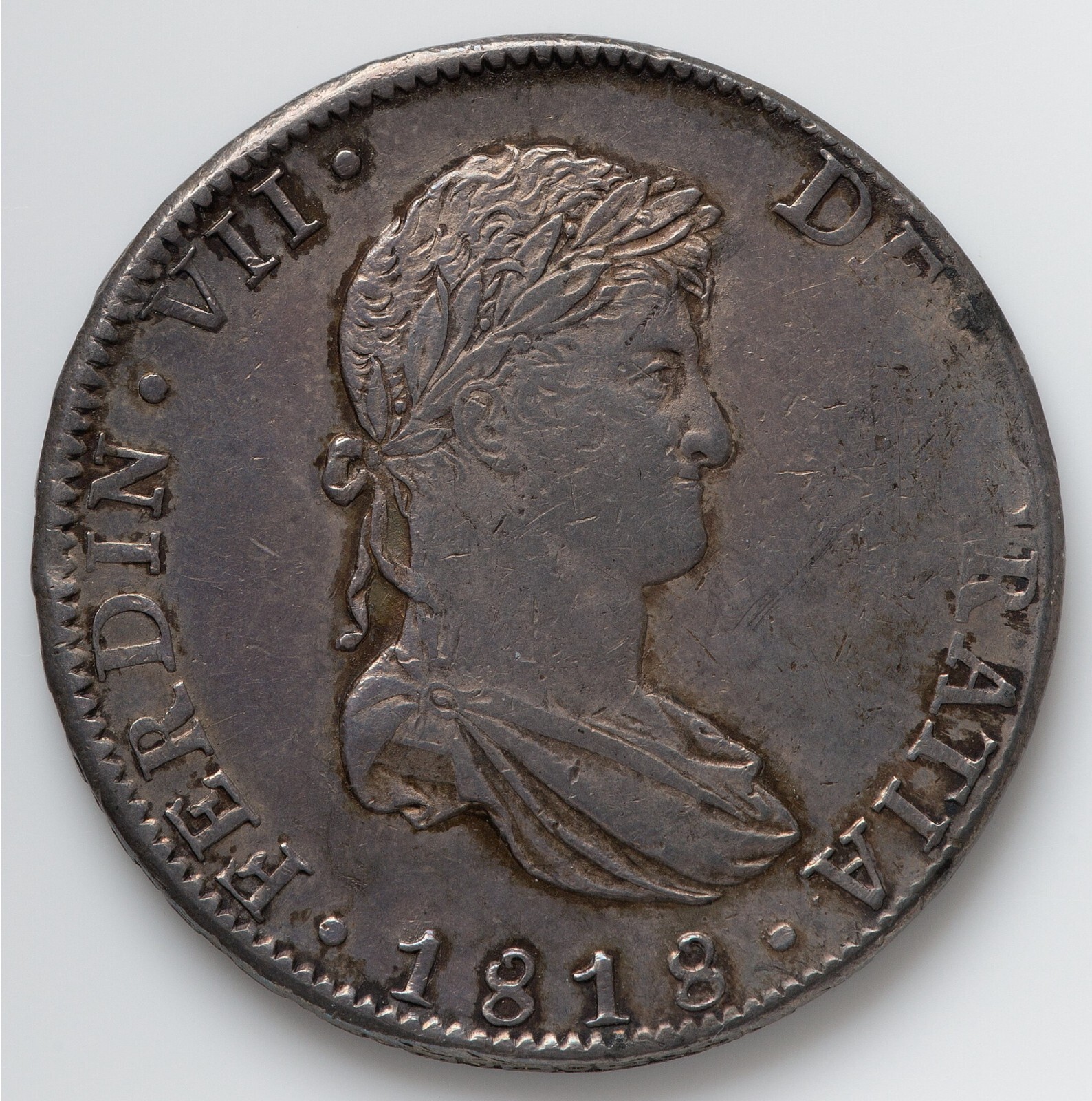 MEXICO 1818-Mo-JJ 8 REALES - Mexico City Mint - Very Choice MEXICO 1818-Mo-JJ 8 REALES - Mexico City Mint - Very Choice