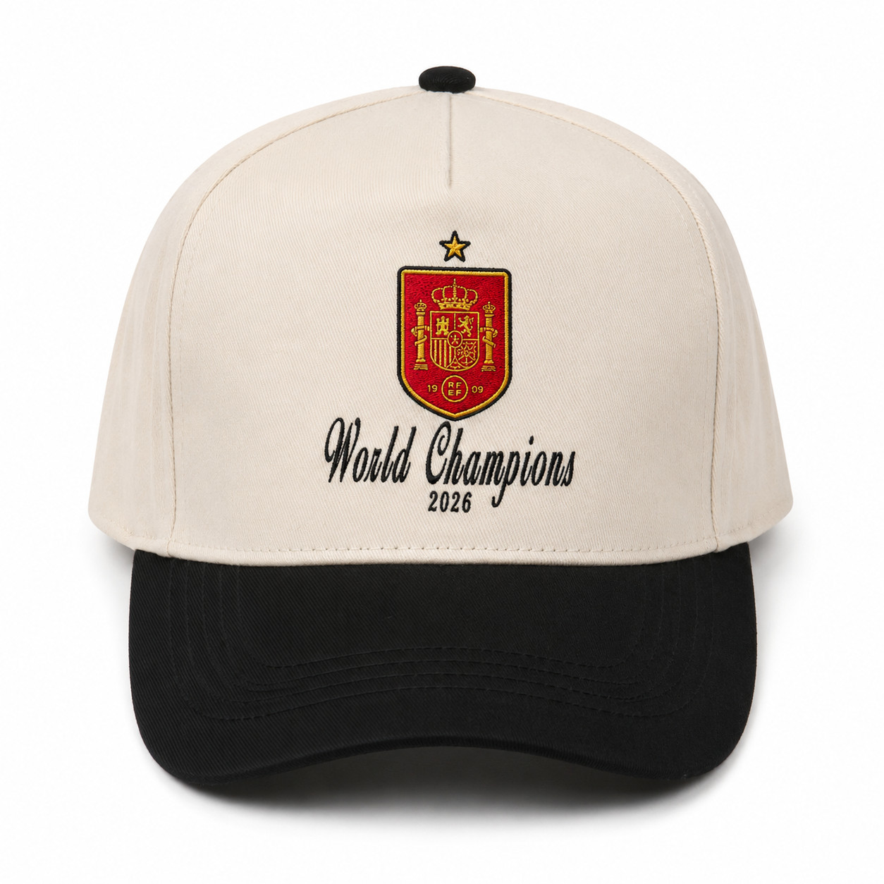 Spain World Champions World Cup 2026 Embroidered Hat Black Spain World Champions World Cup 2026 Embroidered Hat Black