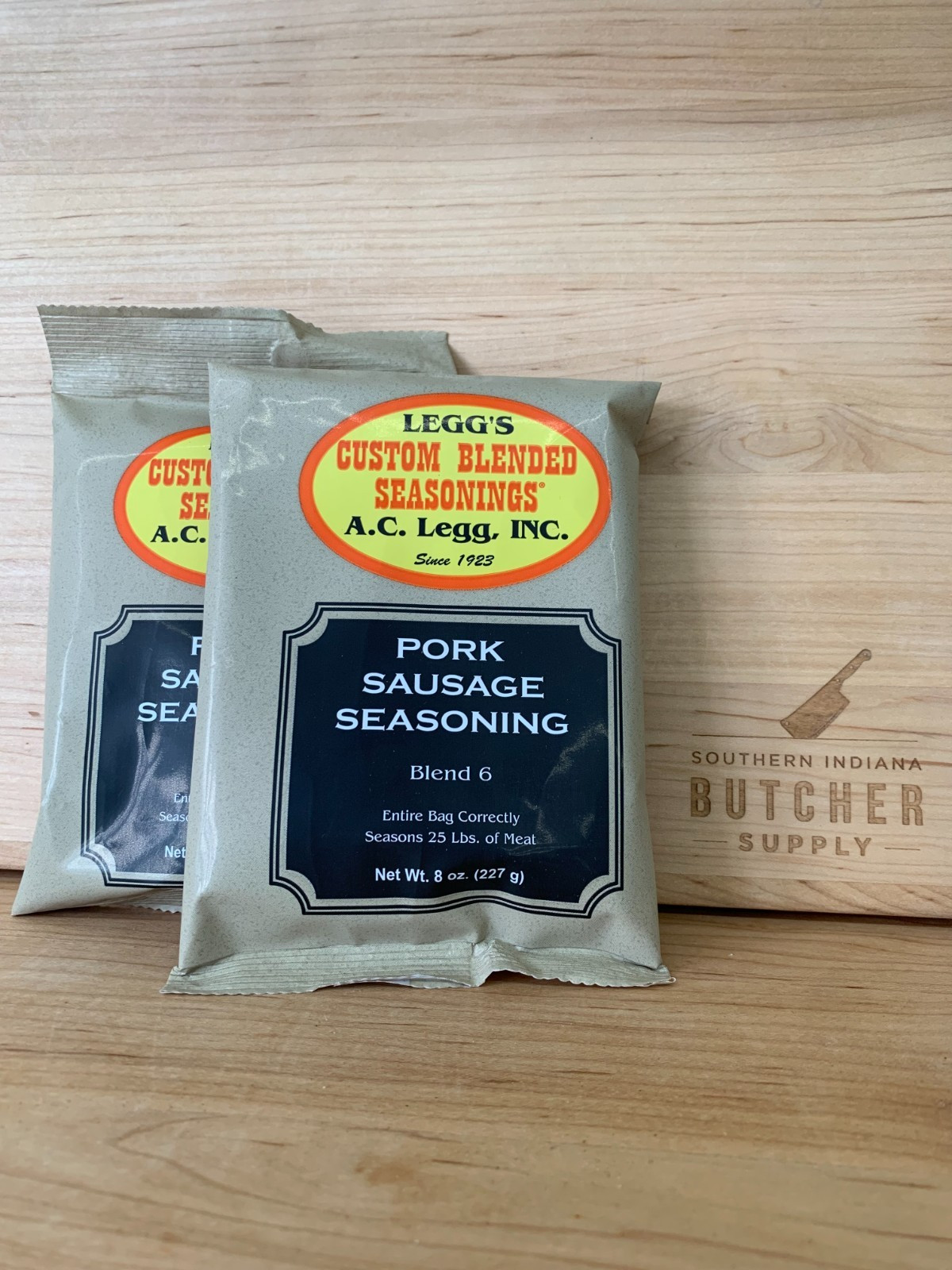 AC LEGG'S OLD PLANTATION PORK SAUSAGE SEASONING BLEND 6, 2 PACKS - 