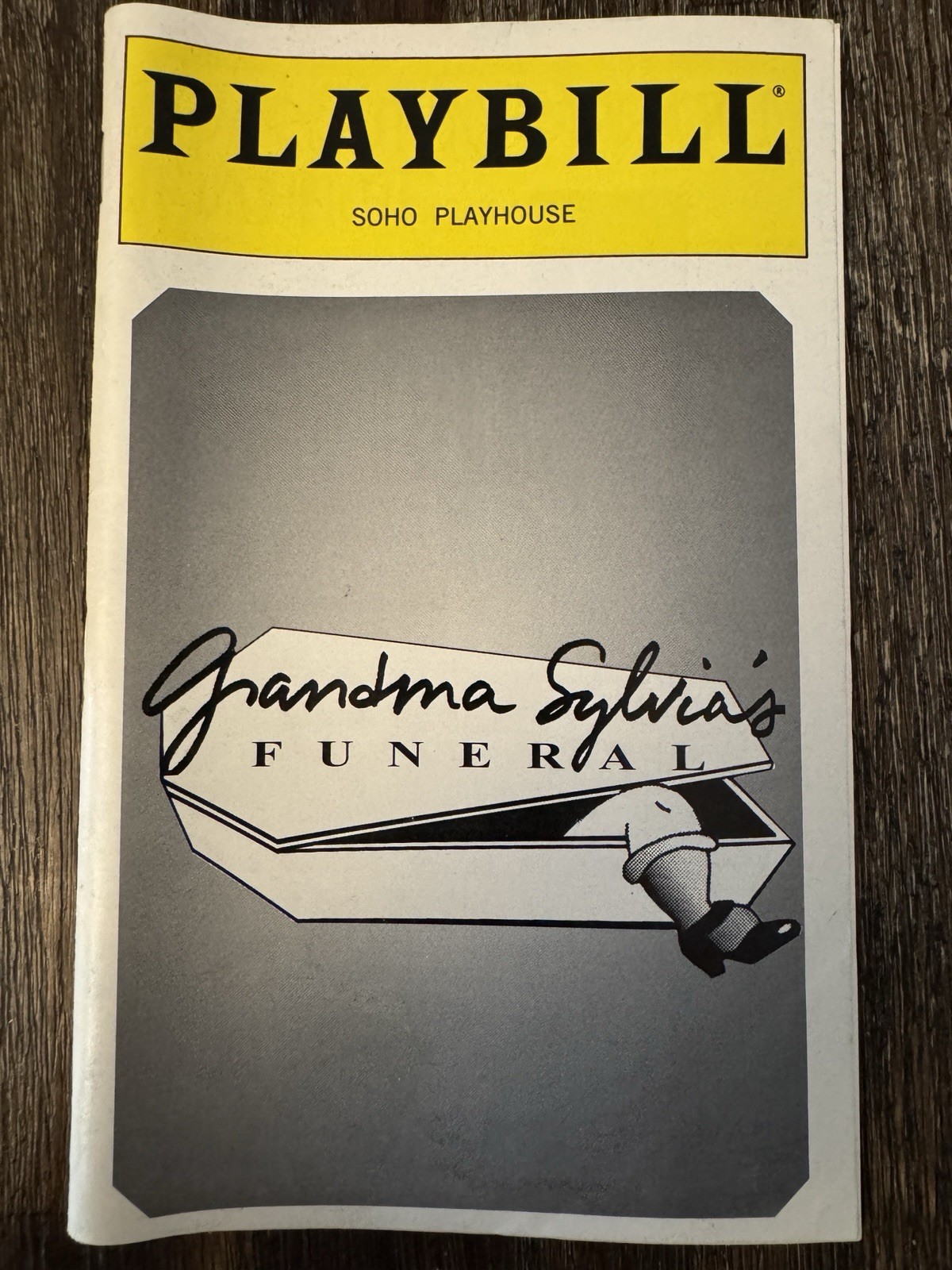 Playbill Grandma Sylvia’s Funeral - June 1996 - SoHo Playhouse Playbill Grandma Sylvia’s Funeral - June 1996 - SoHo Playhouse