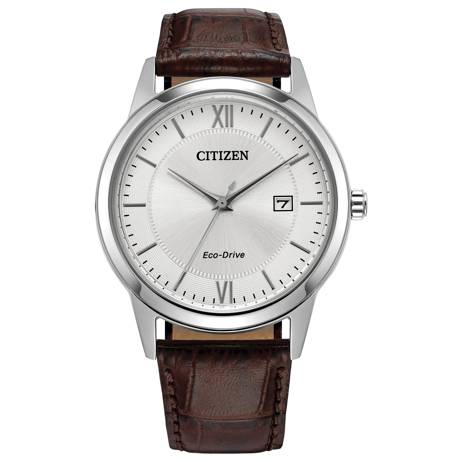 Citizen Men\'s Classic Date Indicator Eco-Drive Brown Watch 40MM AW1780-25A Citizen Men\'s Classic Date Indicator Eco-Drive Brown Watch 40MM AW1780-25A