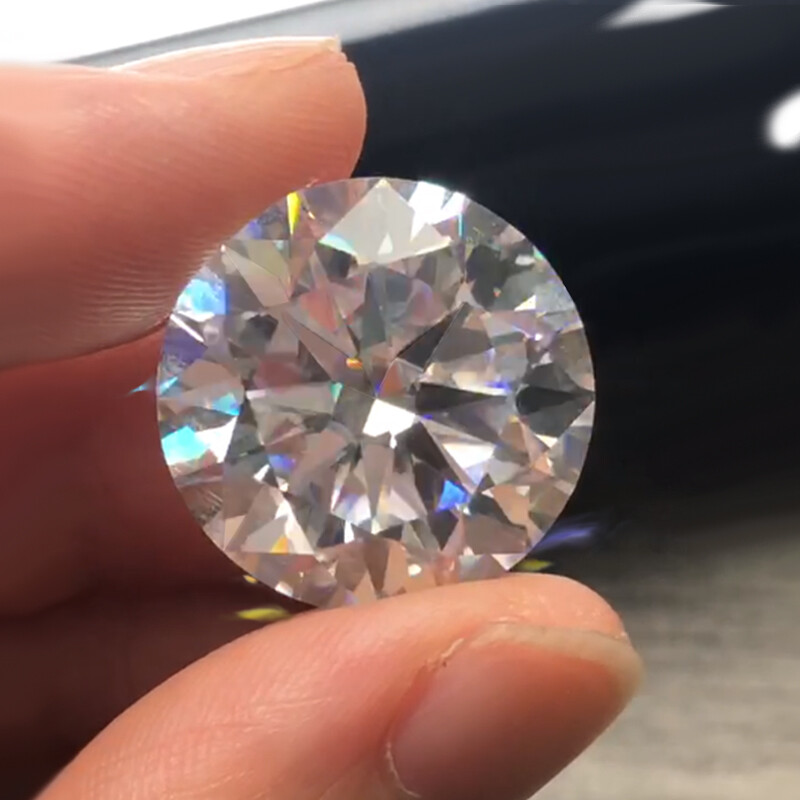 Multicolor Moissanite Loose Stone Round Gemstone VVS1 Pass Diamond Tester W. GRA