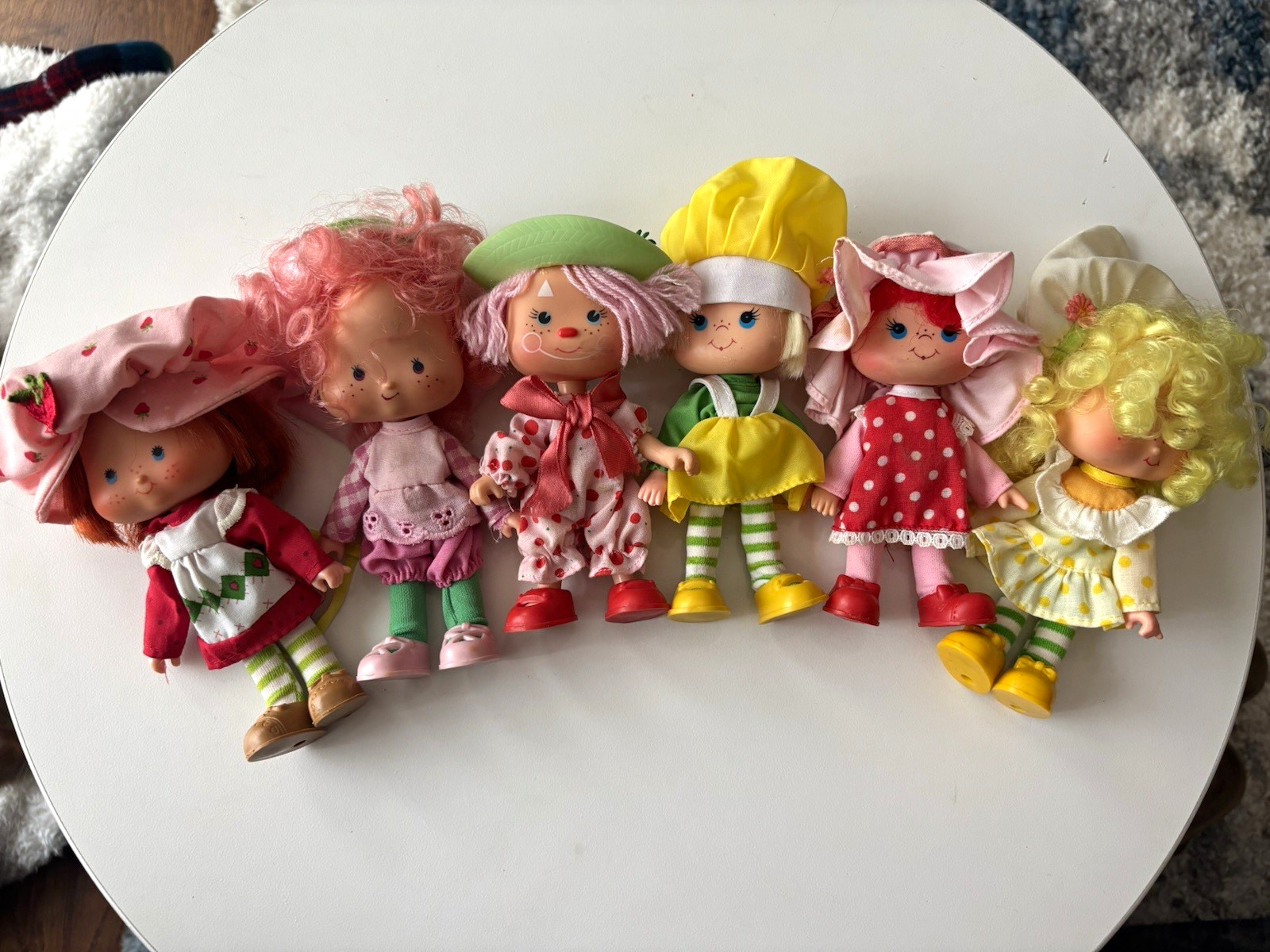 Strawberry Shortcake Lot of 5 Dolls w/ Outfits, removable shoes & Hats Strawberry Shortcake Lot of 5 Dolls w/ Outfits, removable shoes & Hats
