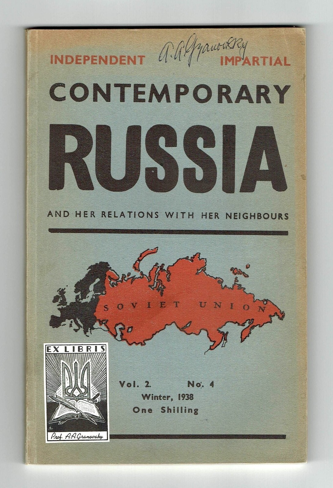 9 x Anti-Soviet Quarterly Contemporary Russia and Her Relations..., 1936–1939