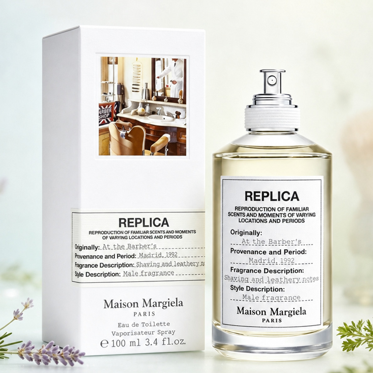 Maison Margiela Replica At The Barber\'s 3.4 oz EDT Spray 100ML Mens Cologne New