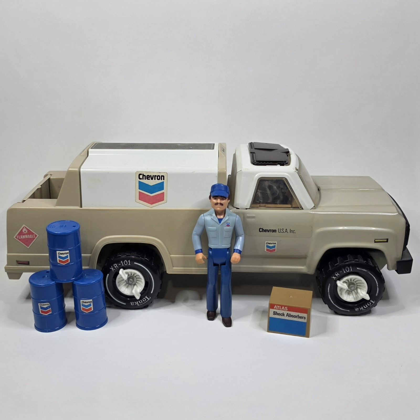 Vintage 1980 Tonka Chevron Tanker Truck 100% Complete With Driver & More Vintage 1980 Tonka Chevron Tanker Truck 100% Complete With Driver & More