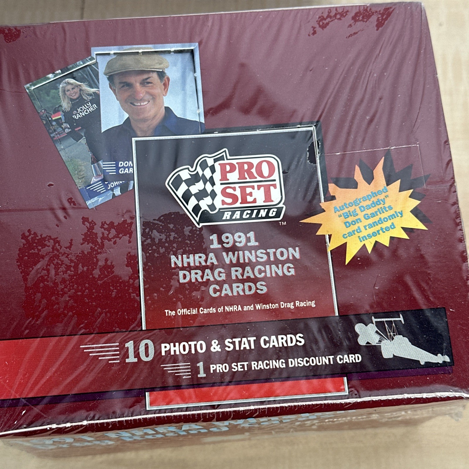 SEALED BOX 1991 PRO SET NHRA WINSTON DRAG RACING CARDS BIG DADDY DON GARLITS