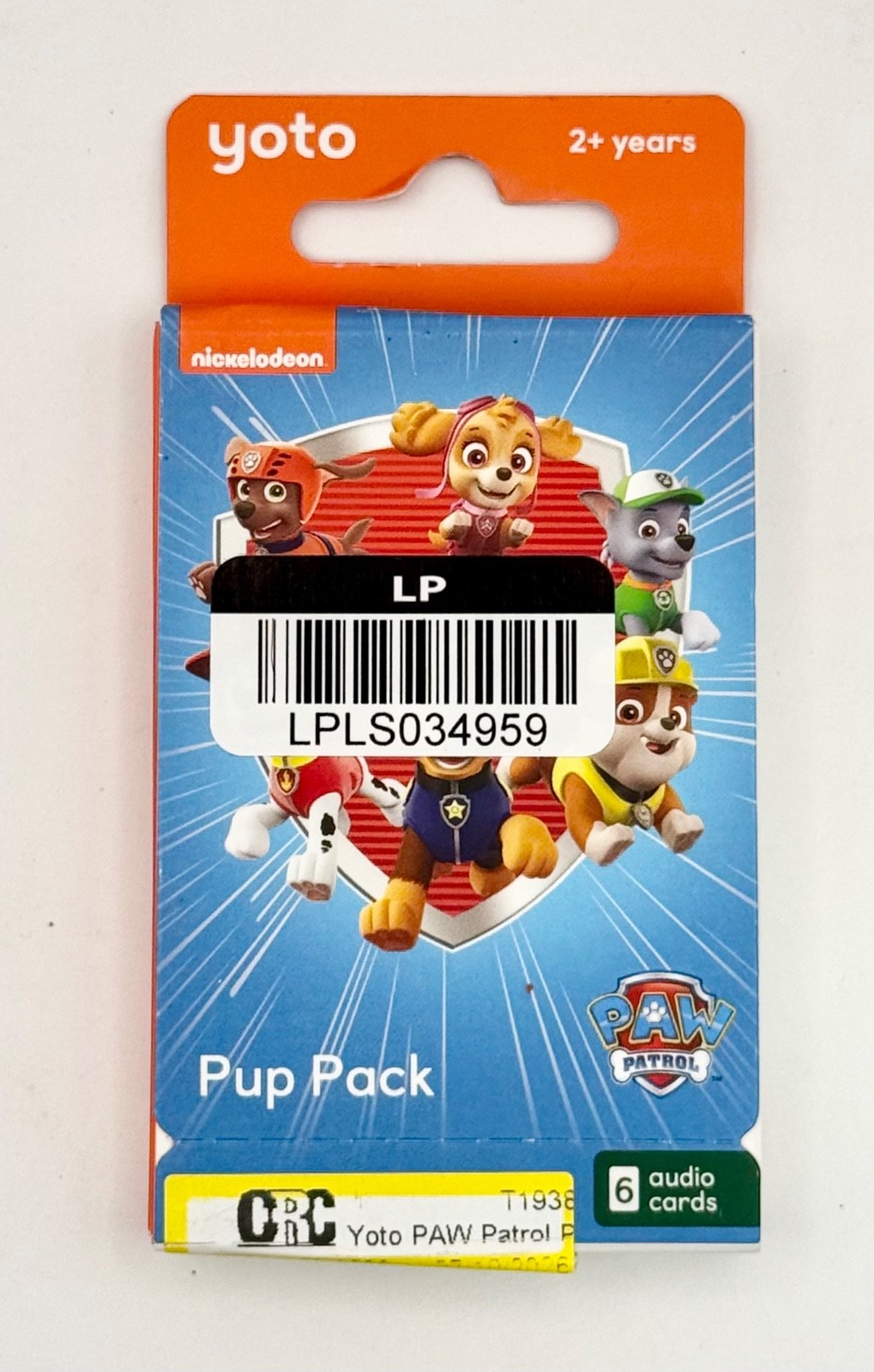 New - Yoto PAW Patrol Pup Pack  (6 Audio Card Pack)