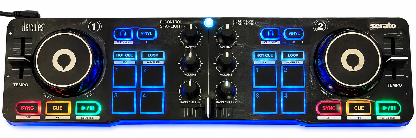 Hercules DJControl Starlight DJ Controller with Serato DJ Lite