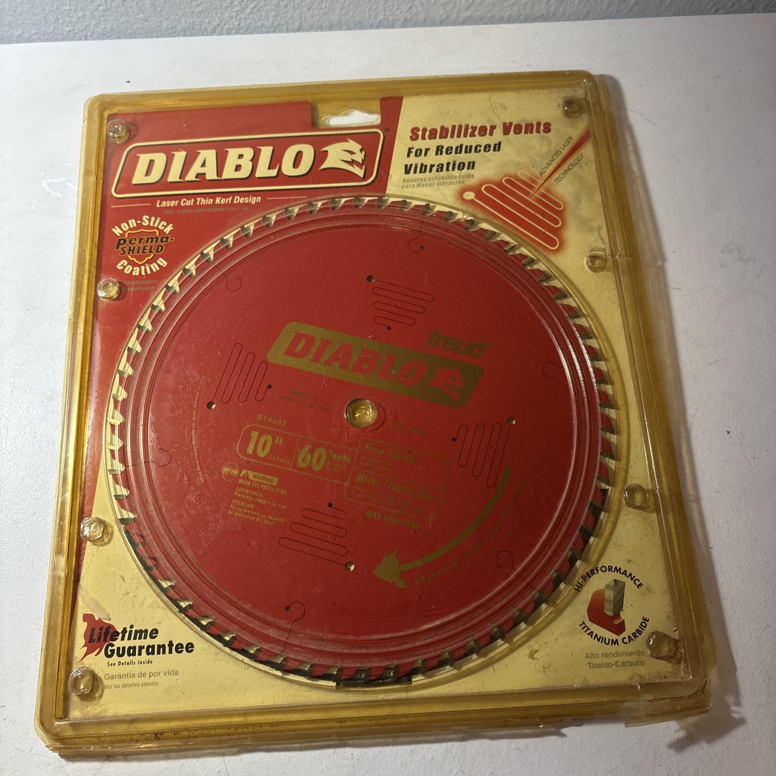 Diablo 10 in. 60-Tooth Fine Finish Table / Miter Saw Blade D1060X New Diablo 10 in. 60-Tooth Fine Finish Table / Miter Saw Blade D1060X New