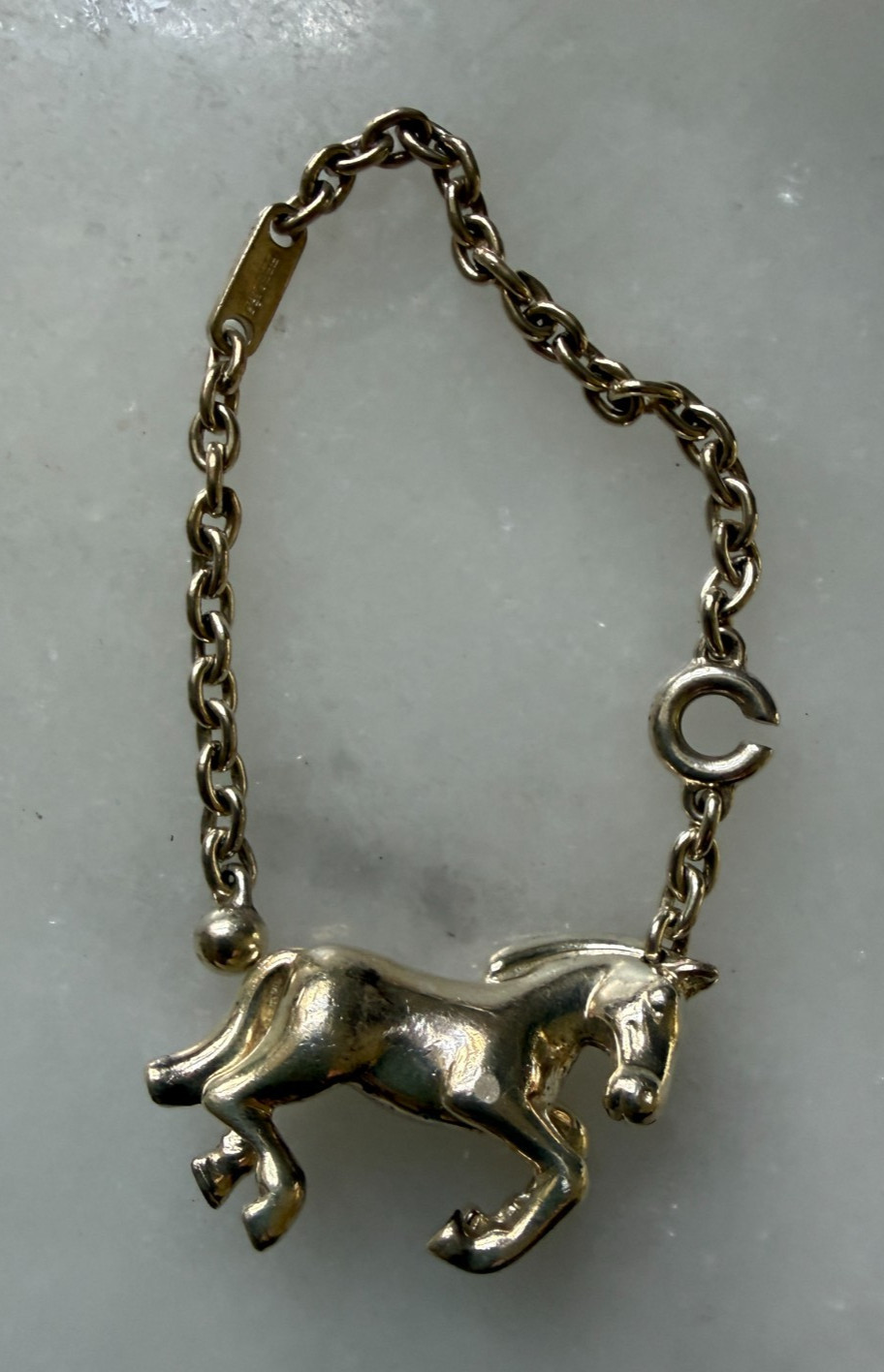 HERMES Limited Edition Annee La Danse Sterling Silver Rearing Horse Bag Charm 07