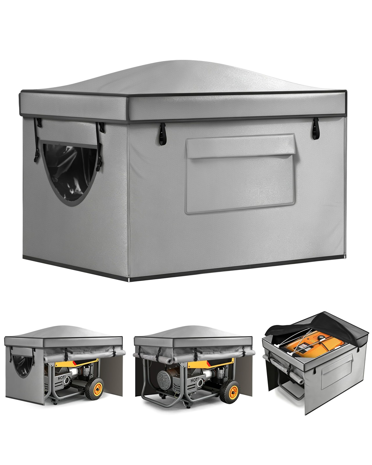 Haoguo Outdoor Generator Tent Cover with Bracket - Generator Cover While Runnin Haoguo Outdoor Generator Tent Cover with Bracket - Generator Cover While Runnin