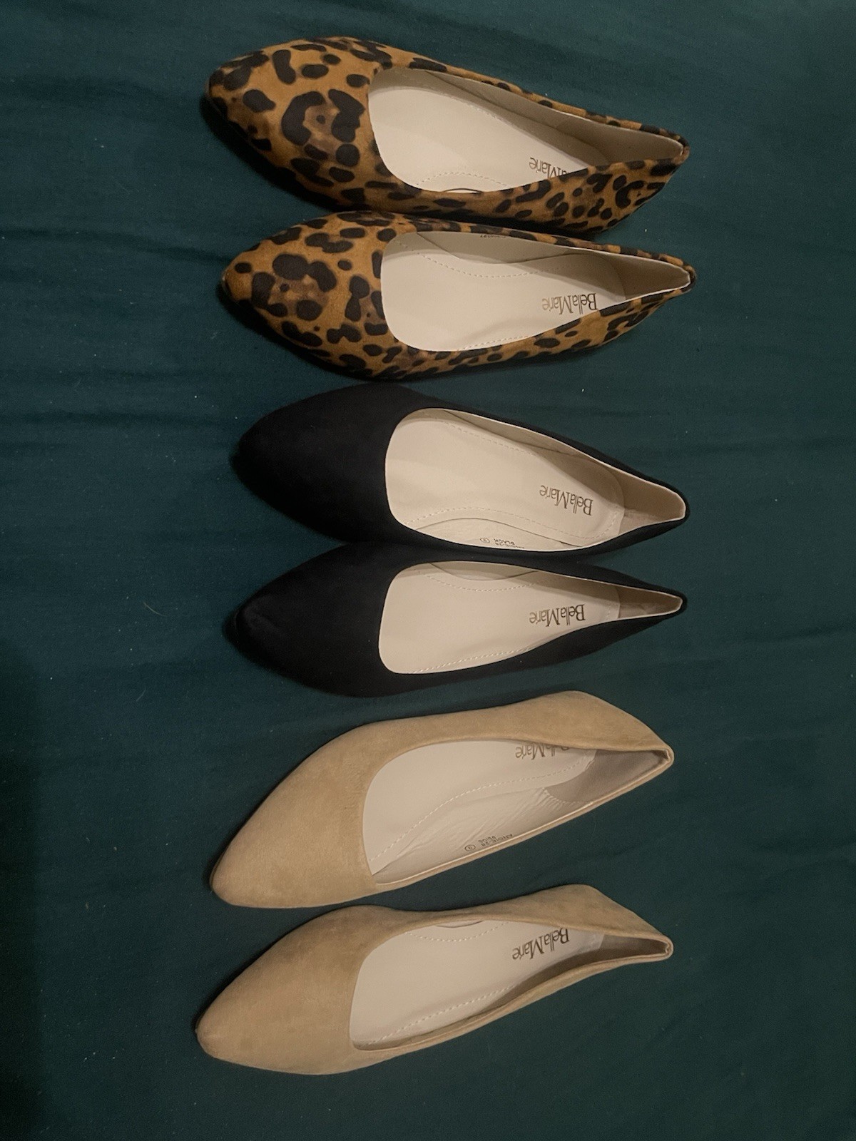 Bella Marie Angie-28 Lot Of 3 Sz 9 In Color Black, Beige And Leopard New READ Bella Marie Angie-28 Lot Of 3 Sz 9 In Color Black, Beige And Leopard New READ