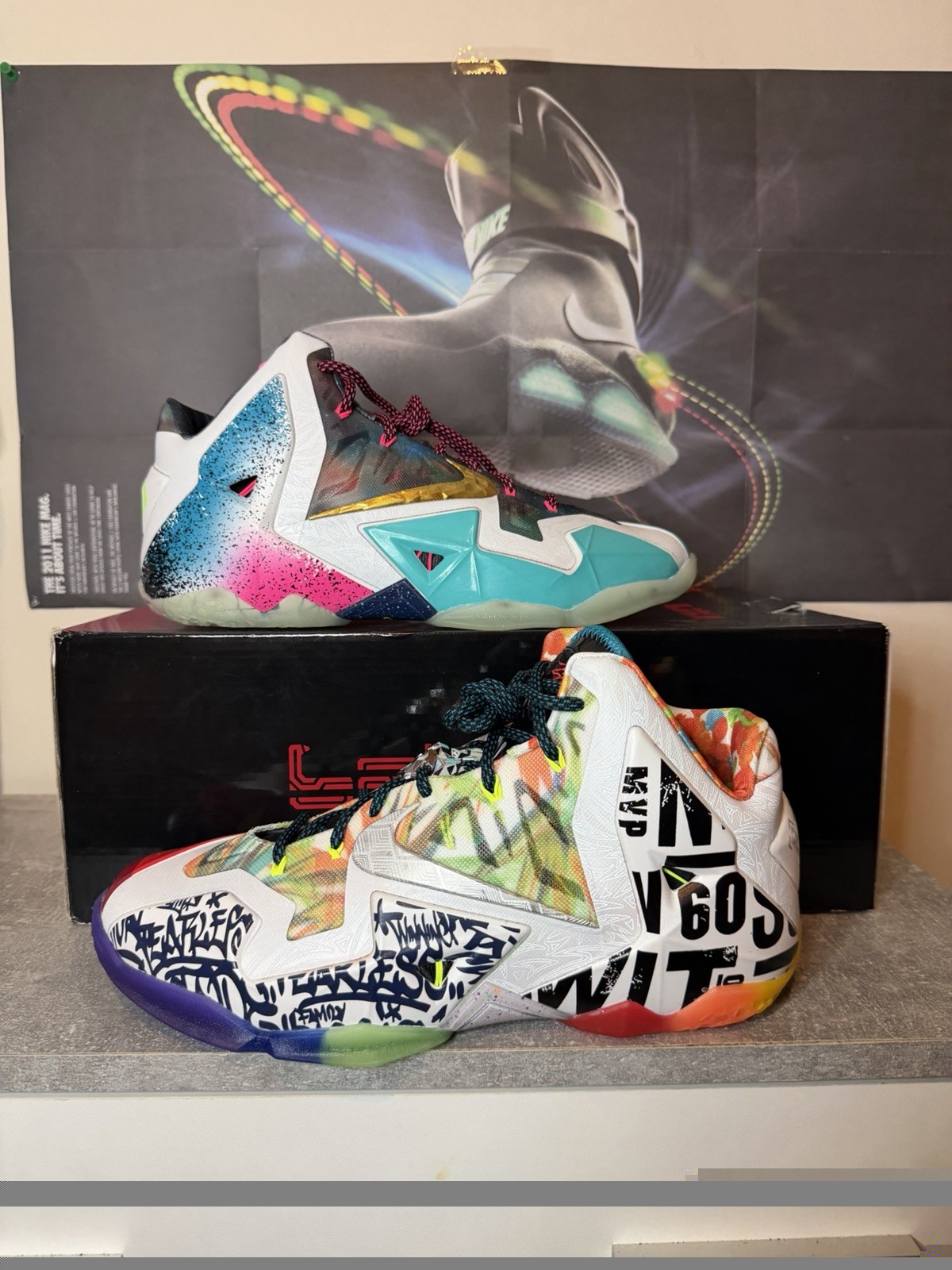 Nike LeBron 11 Premium Size 10 What the LeBron