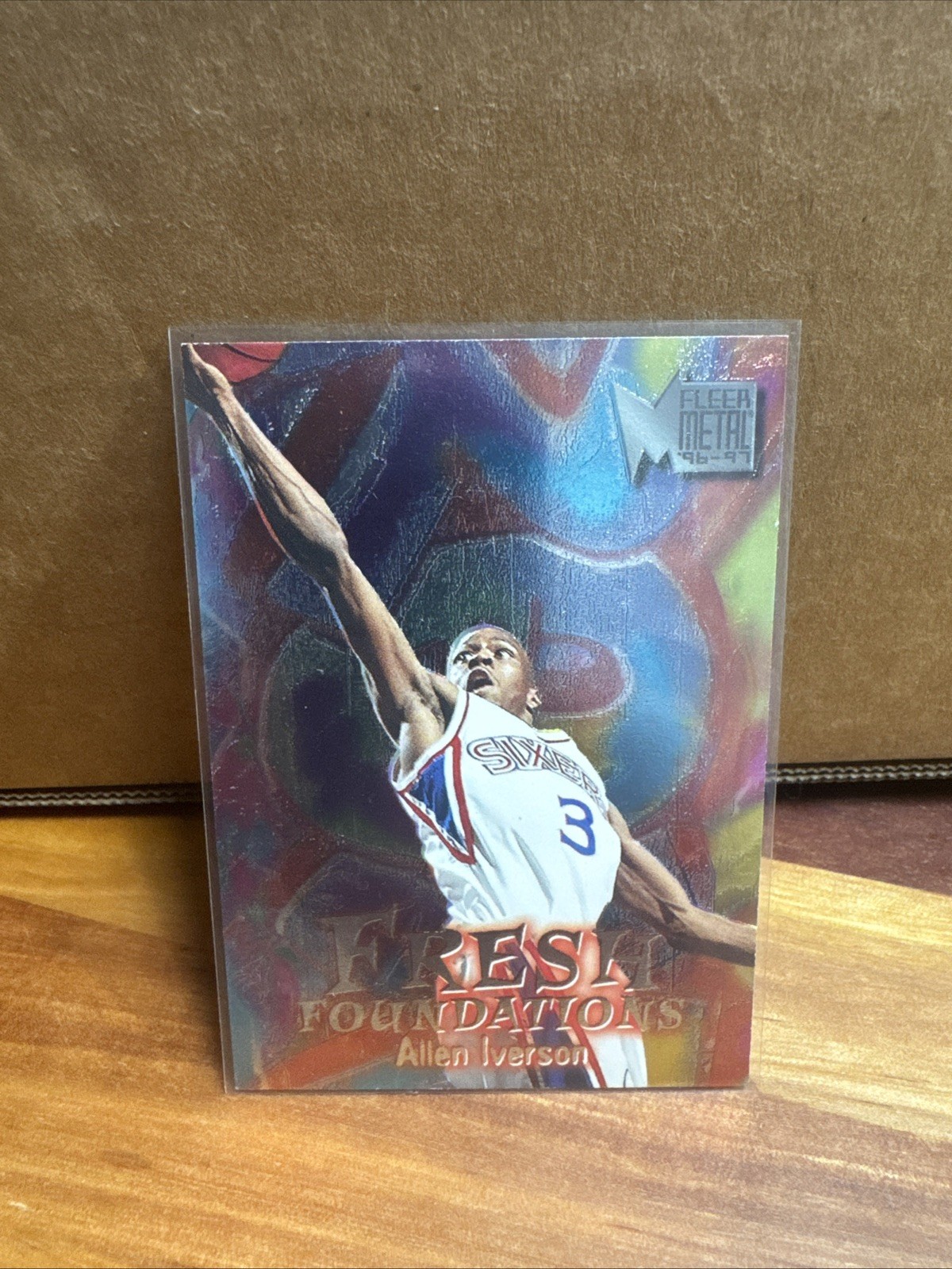 Fleer Metal 1996-97 Fresh Foundations Allen Iverson RC #236 Philadelphia 76ers Fleer Metal 1996-97 Fresh Foundations Allen Iverson RC #236 Philadelphia 76ers