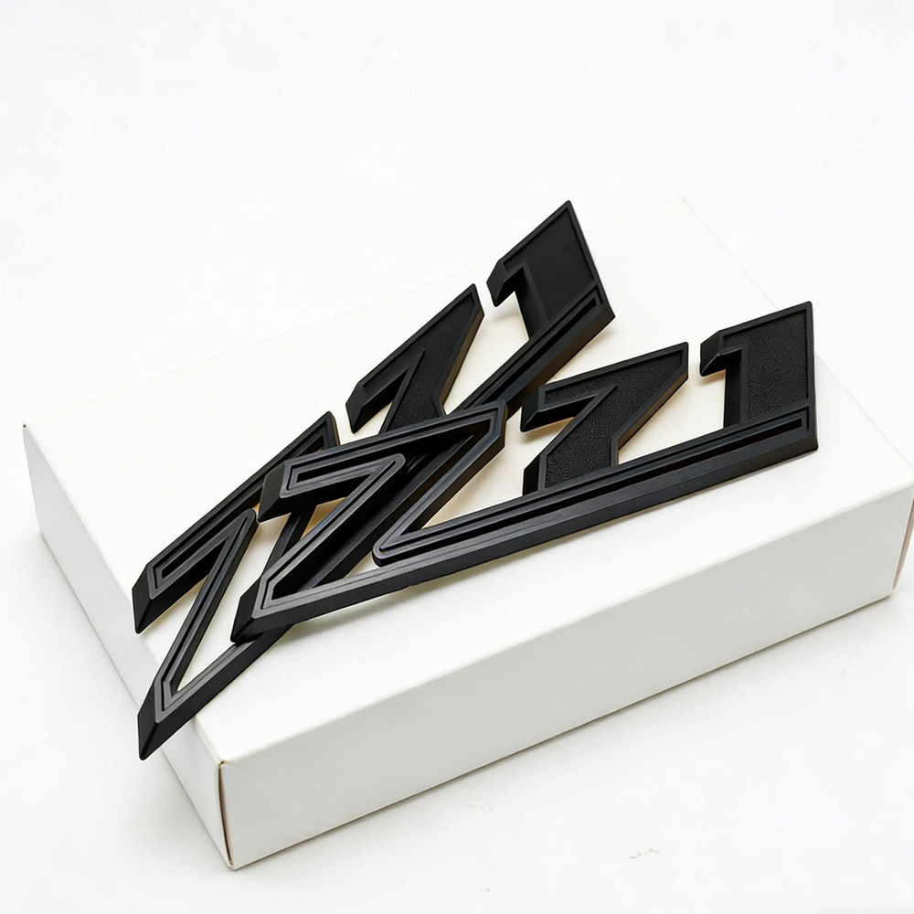 2PCS Matte Black 2019-2023 For Silverado Z71 Emblem Badge 84632695 Nameplate
