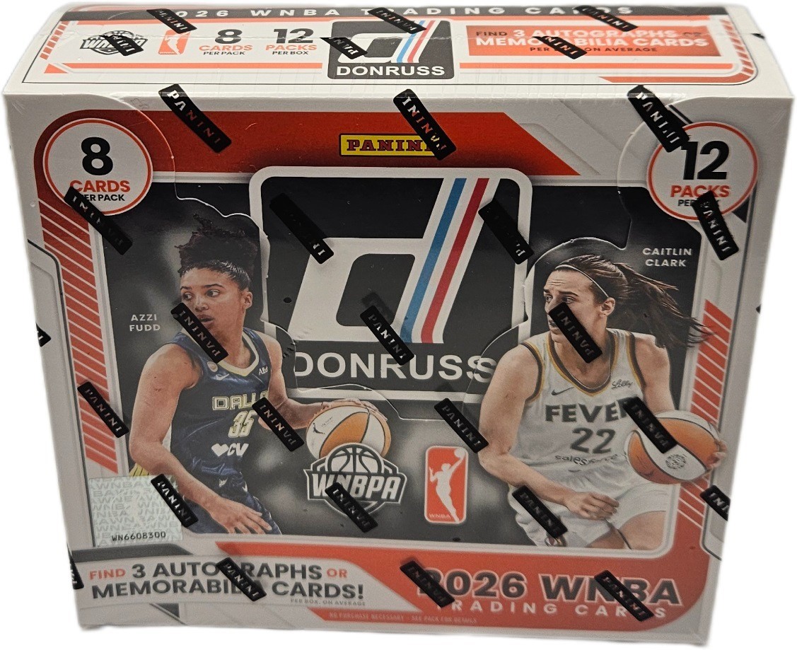 2026 Panini Donruss WNBA Basketball Factory Sealed Hobby Box 12 Packs 3 Hits