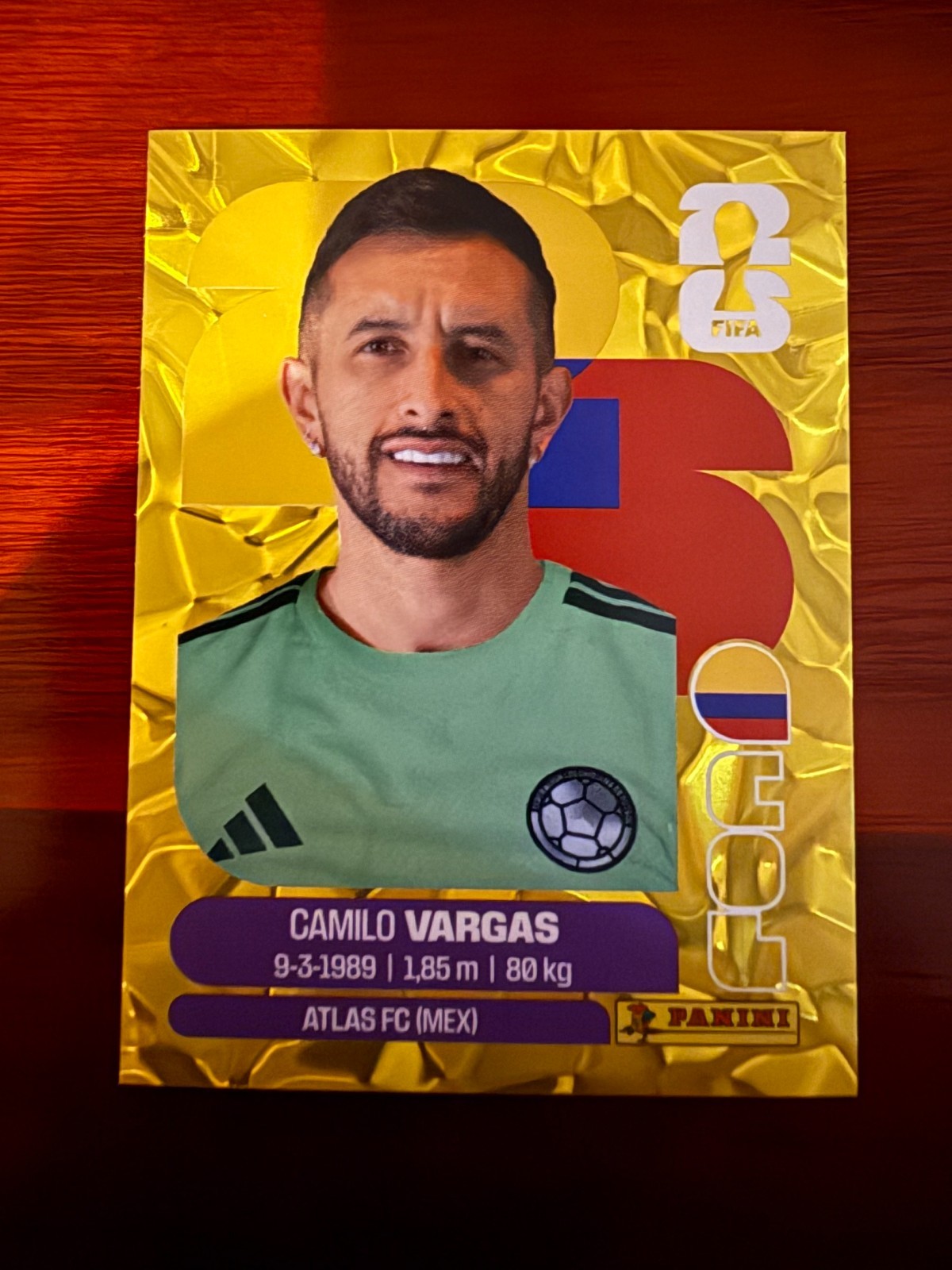 GOLD CRUMPLE (Best Deal):RARE Panini WorldCup-Pick a Card: COLUMBIA & CABO VERDE
