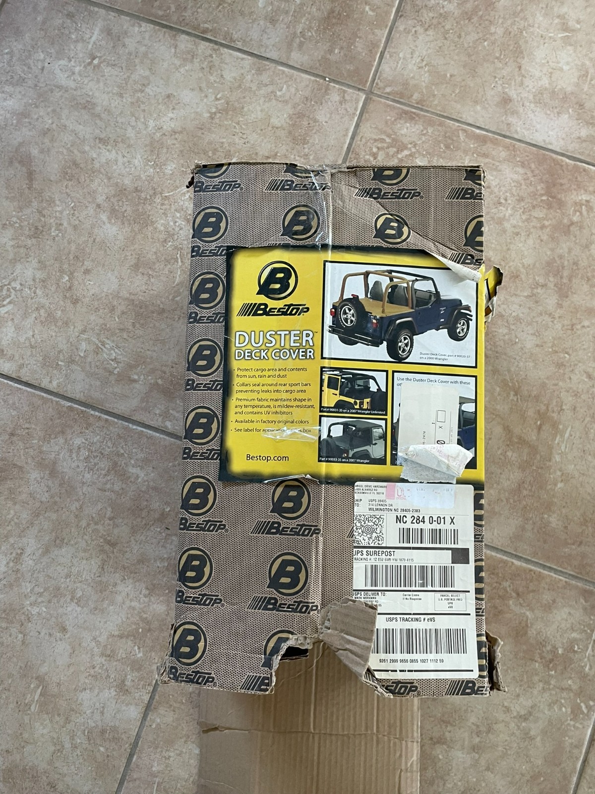 Bestop Duster Deck Cover 80-91 Jeep CJ7 YJ 90003-15 New Open Box