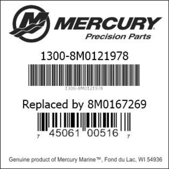 New/ OEM Mercury  Carburetor Part# 8M0121978 /  8M0167269