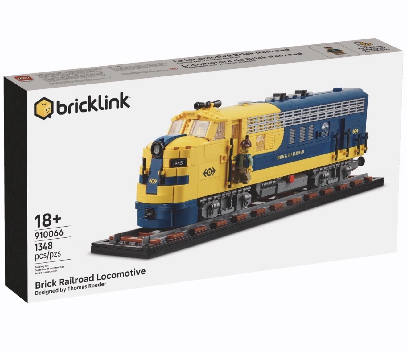 LEGO Bricklink Brick Railroad Locomotive 910066 PRESALE – Ships Nov 12