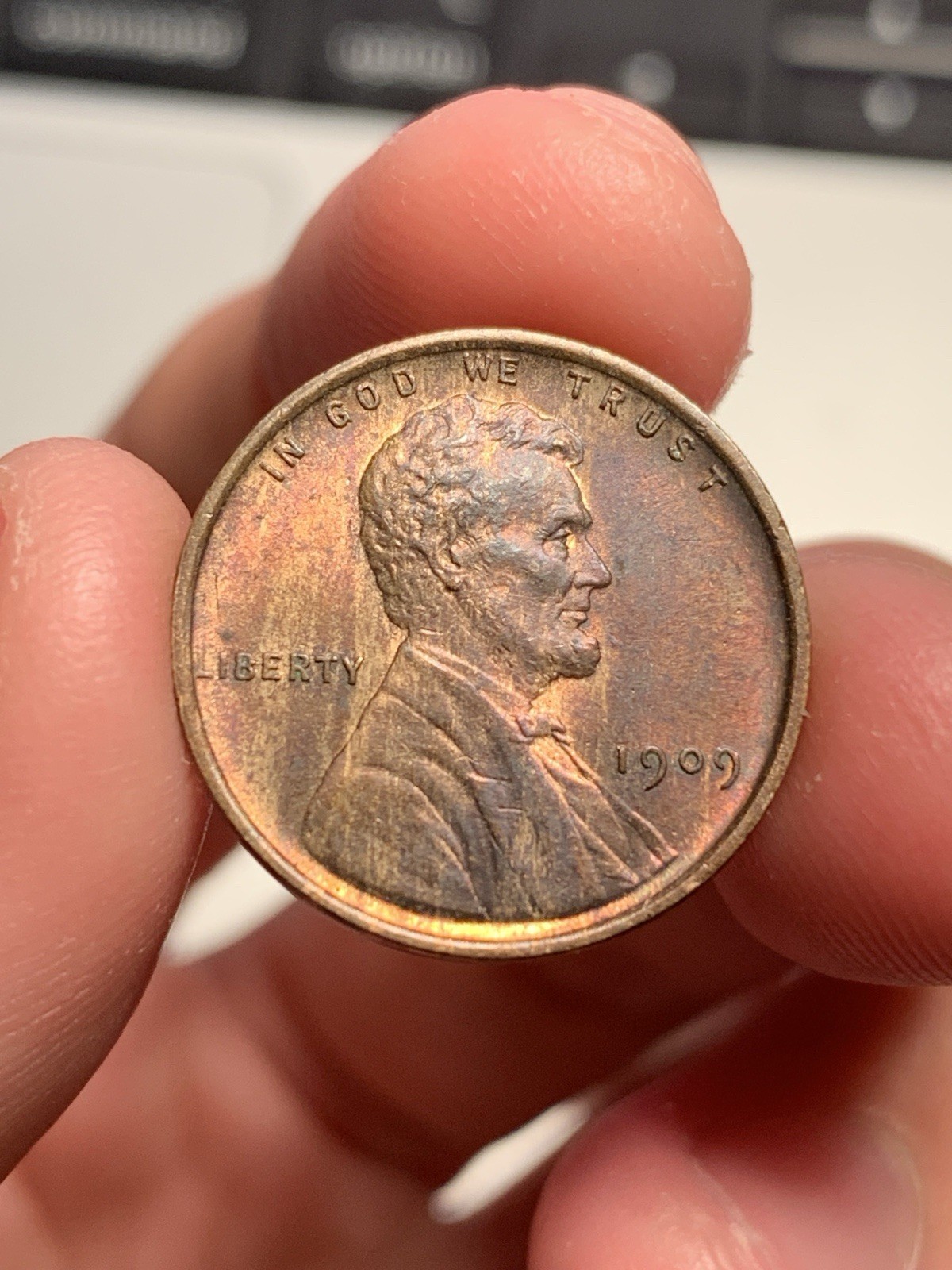 1909 VDB 1C Lincoln Wheat Cent RB Uncirculated Nice Color