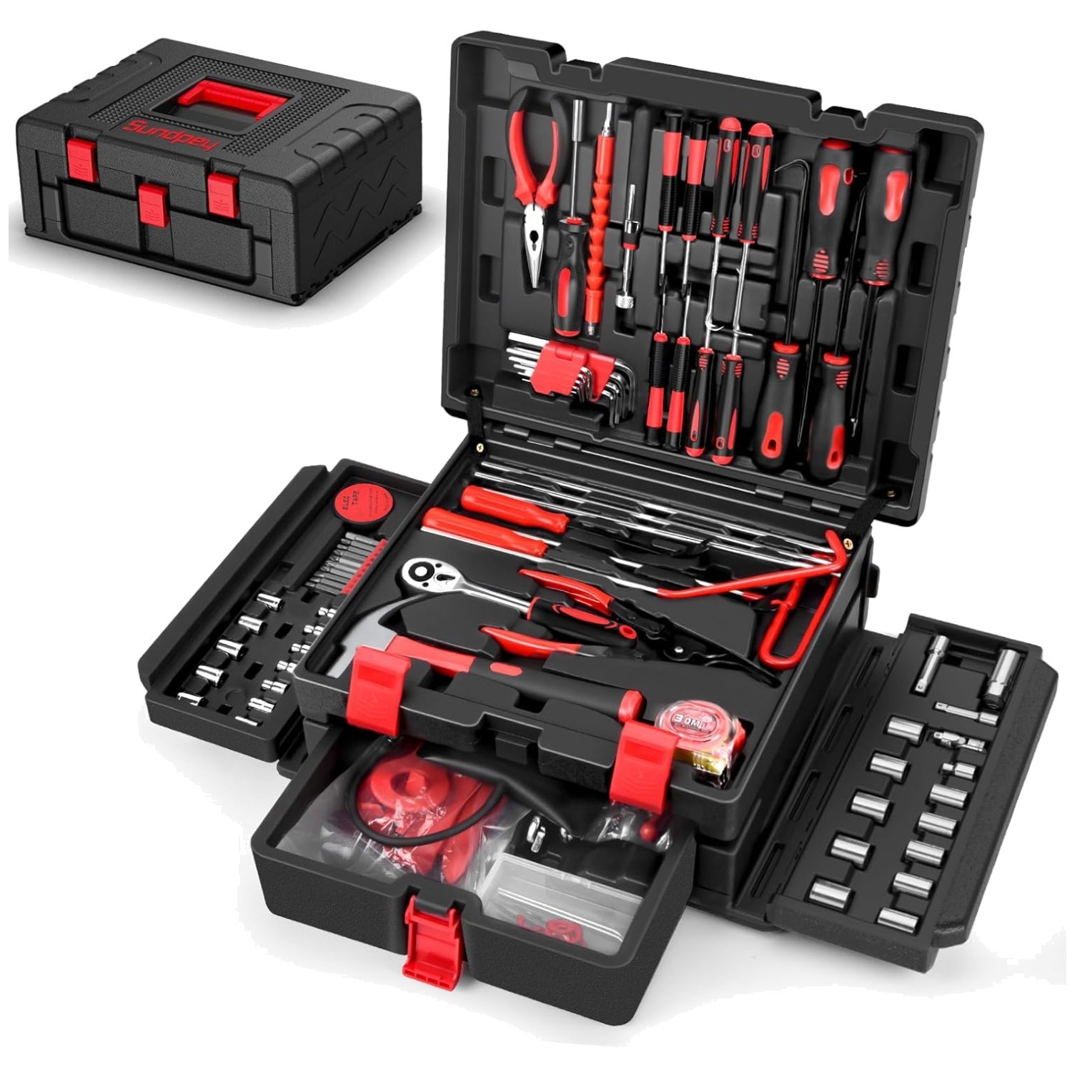 Reliable 132PCs Auto Repair Tool Kit - Household Maintenance