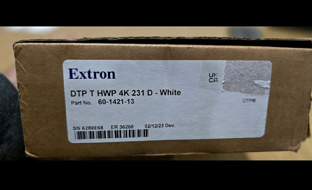 Extron DTP T HWP 4K 231 D White 60-1421-13. WITH FREE POWER SUPPLY.