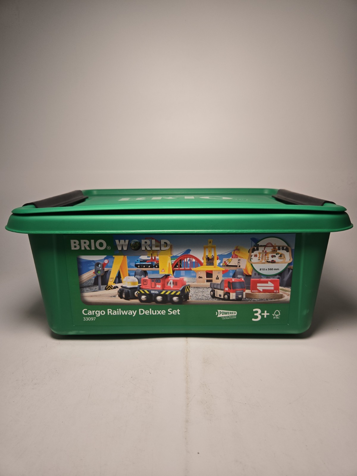 BRIO WORLD 33097 Cargo Railway Deluxe Set (54 Pieces)