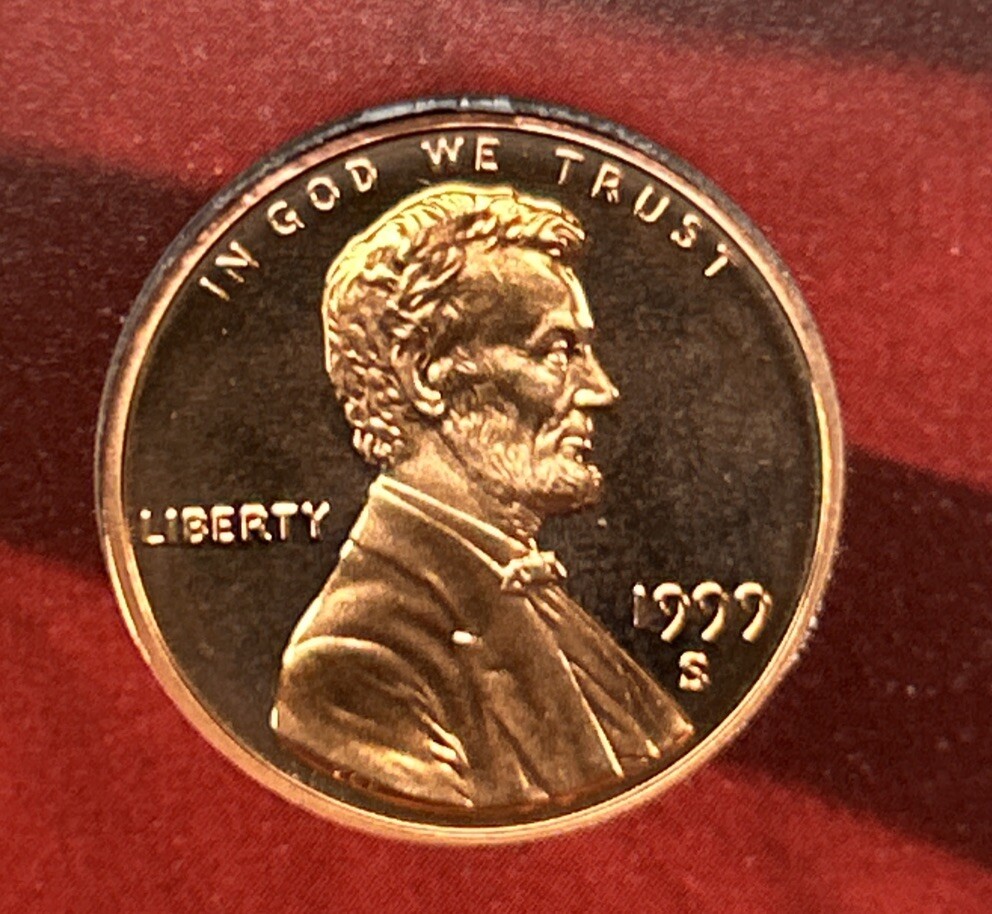 1999 S Proof Lincoln Cent With 