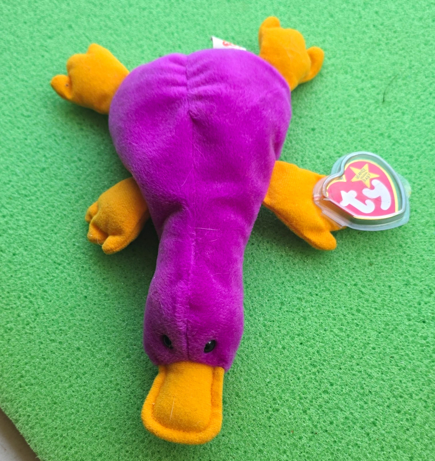 Ty Teenie Beanies Purple Platypus Plush Bean Bag Toy Retired 1999 TY4161 Ty Teenie Beanies Purple Platypus Plush Bean Bag Toy Retired 1999 TY4161