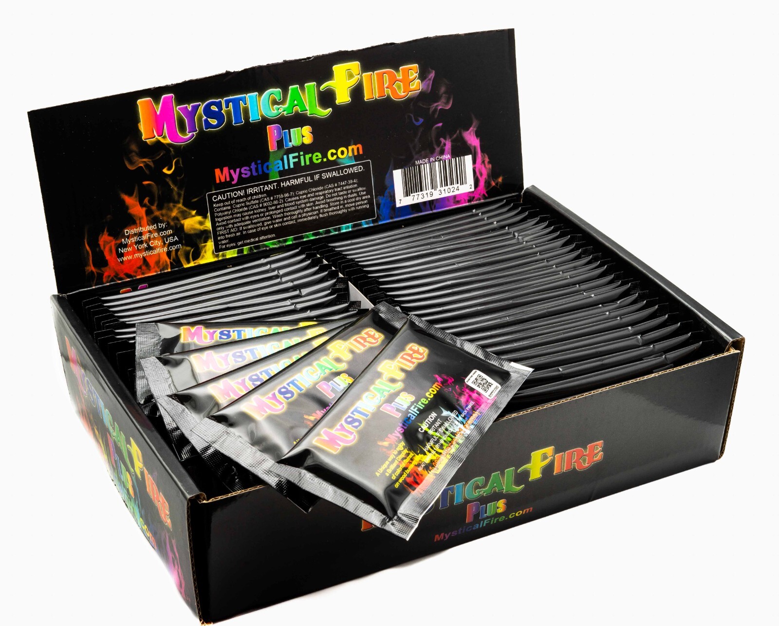 Mystical Fire PLUS 50 Pack Campfire Fireplace Colorant Packets Packs Mystical Fire PLUS 50 Pack Campfire Fireplace Colorant Packets Packs