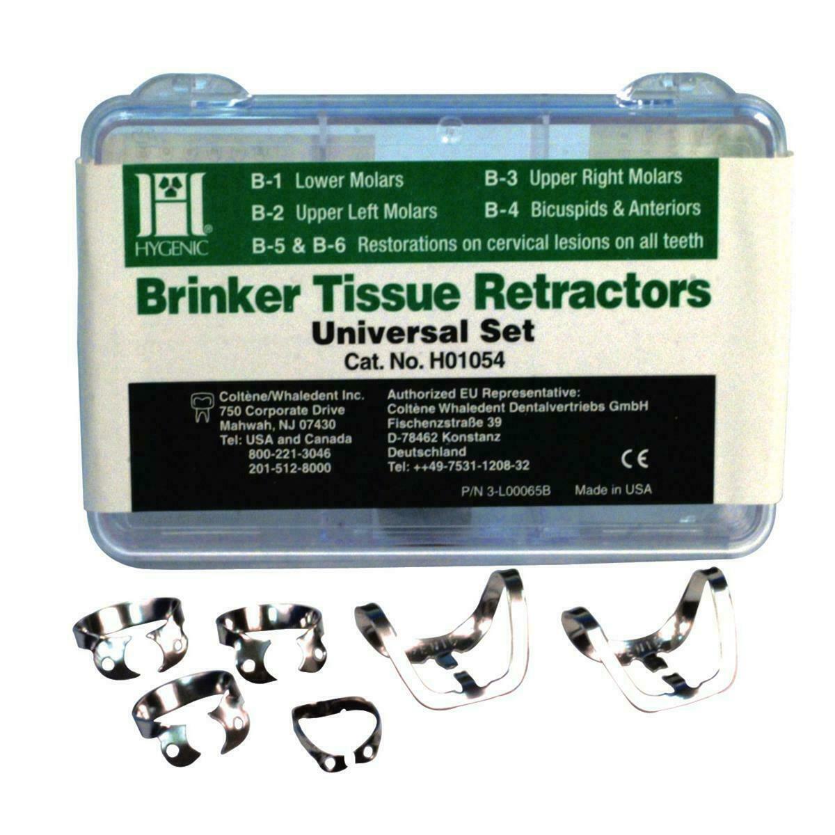 Coltene H01054 Hygenic Brinker Clamps Universal Clamp Set B1,B2,B3,B4,B5,B6 OEM Coltene H01054 Hygenic Brinker Clamps Universal Clamp Set B1,B2,B3,B4,B5,B6 OEM