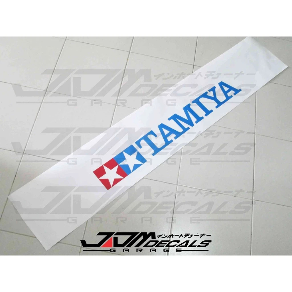 Tamiya Windshield Banner Decal – JDM Sunstrip Vinyl Sticker Universal Fit