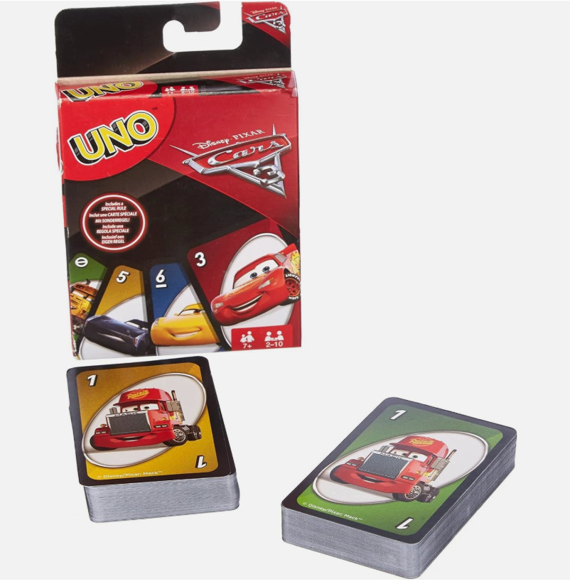 UNO Disney Pixar Cars Games Family Card Game UNO Disney Pixar Cars Games Family Card Game