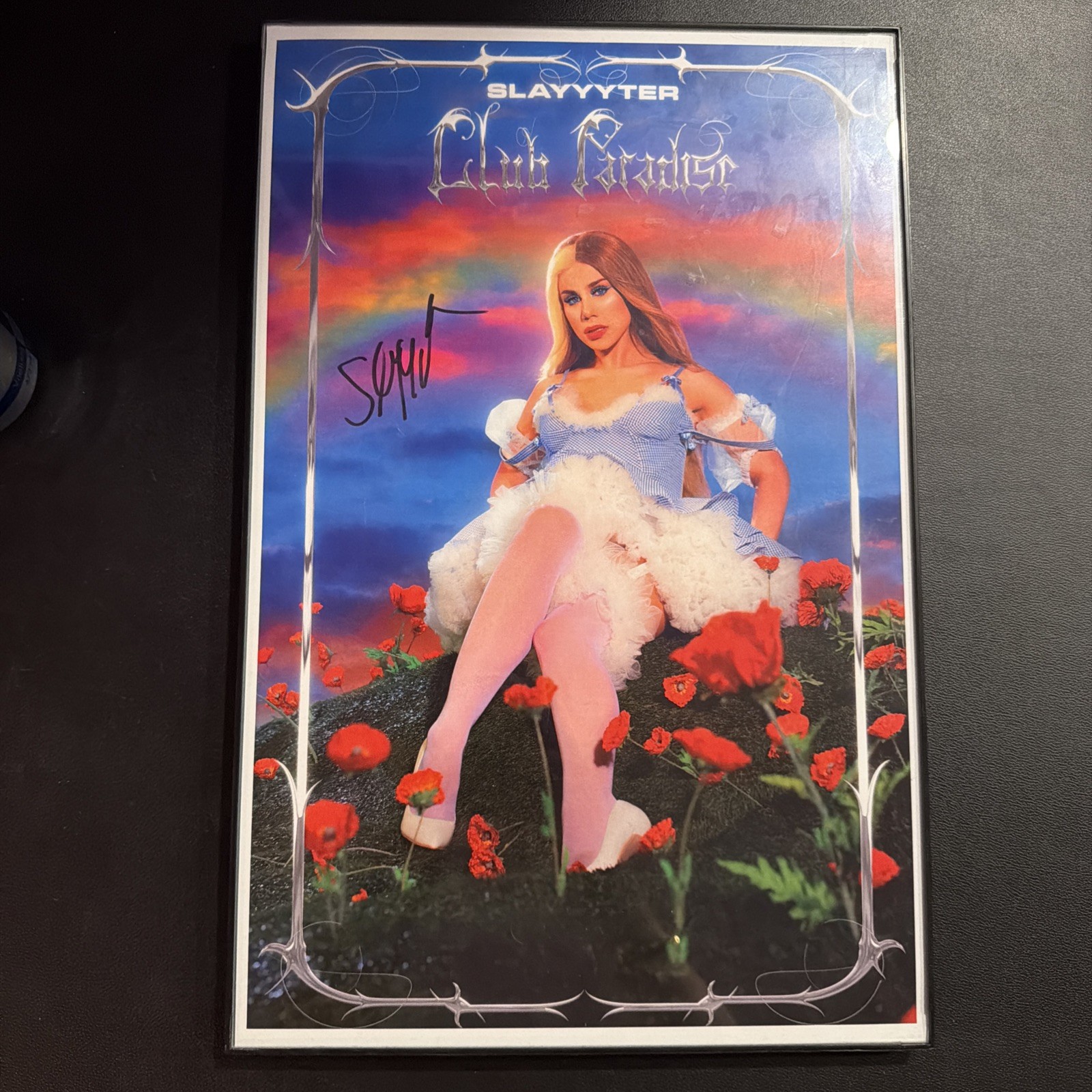 Slayyyter Signed Poster 11x17 Troubled Paradise Tour Exclusive Ships Rolled Slayyyter Signed Poster 11x17 Troubled Paradise Tour Exclusive Ships Rolled