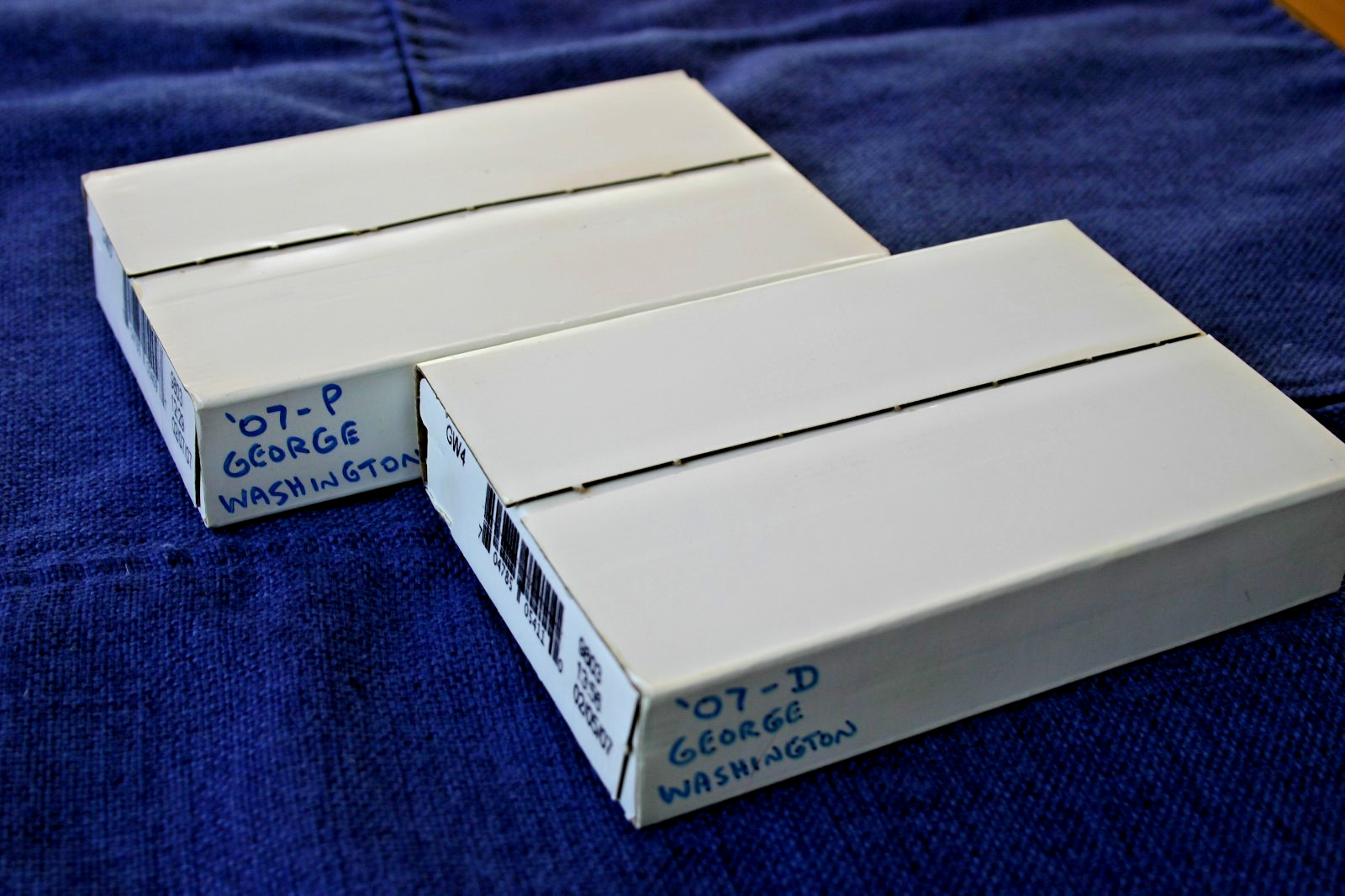 2007 P/D George Washington Presidential Dollar Coin Rolls Sealed US MINT GW3/GW4