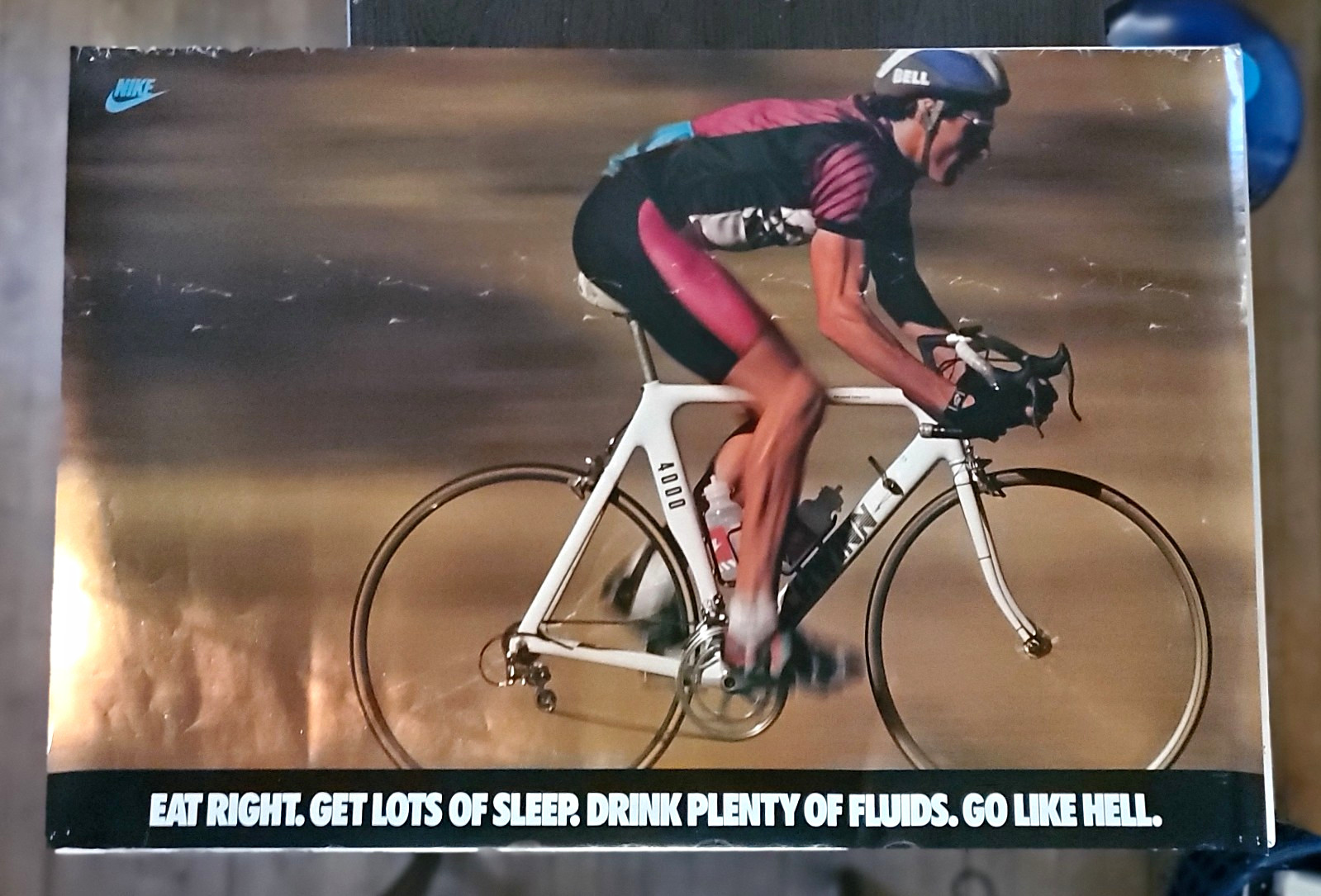 Vintage Nike Cycling Poster Vintage Nike Cycling Poster