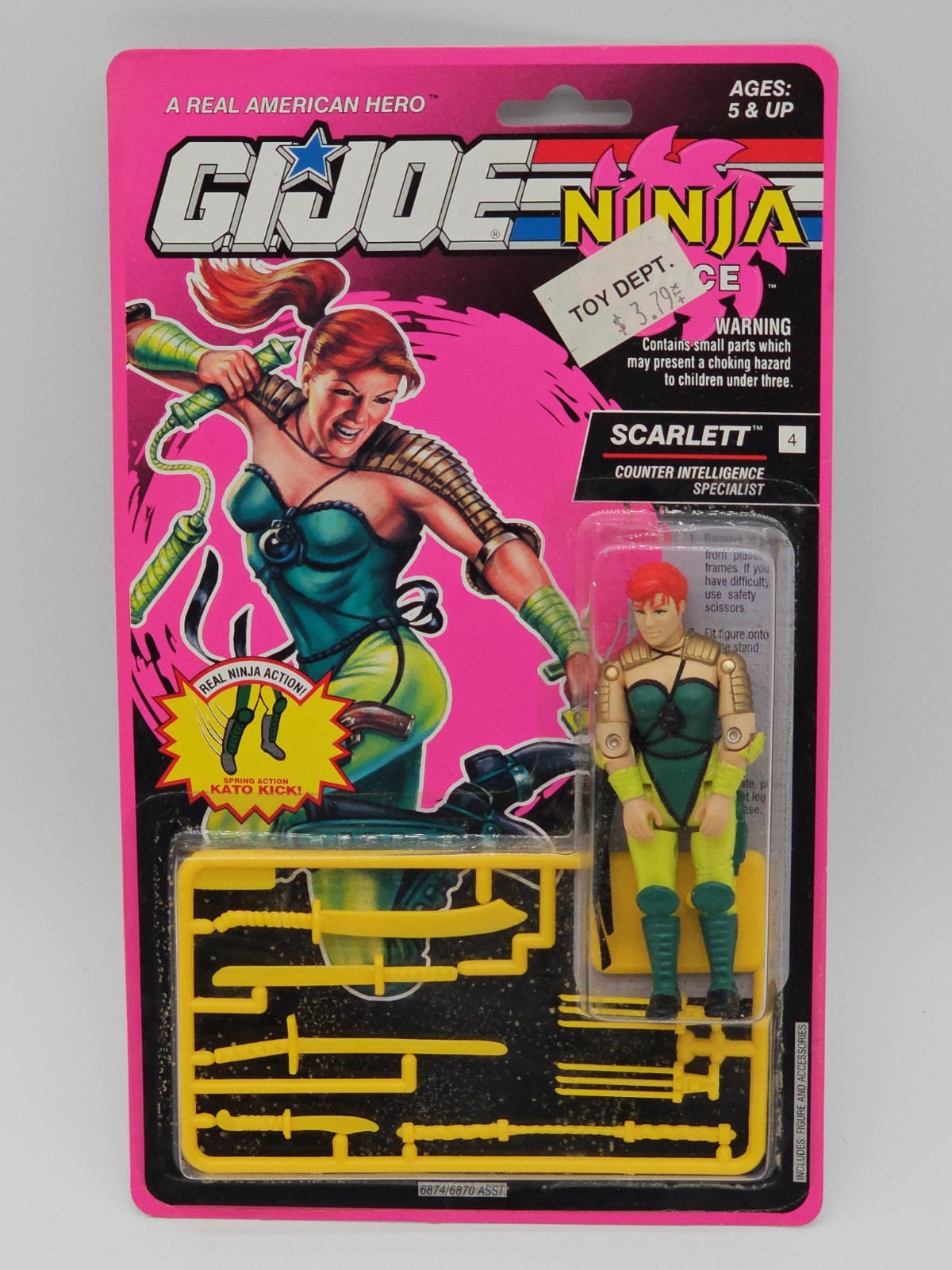 GI Joe Ninja Force Scarlett 3.75 GI Joe Ninja Force Scarlett 3.75
