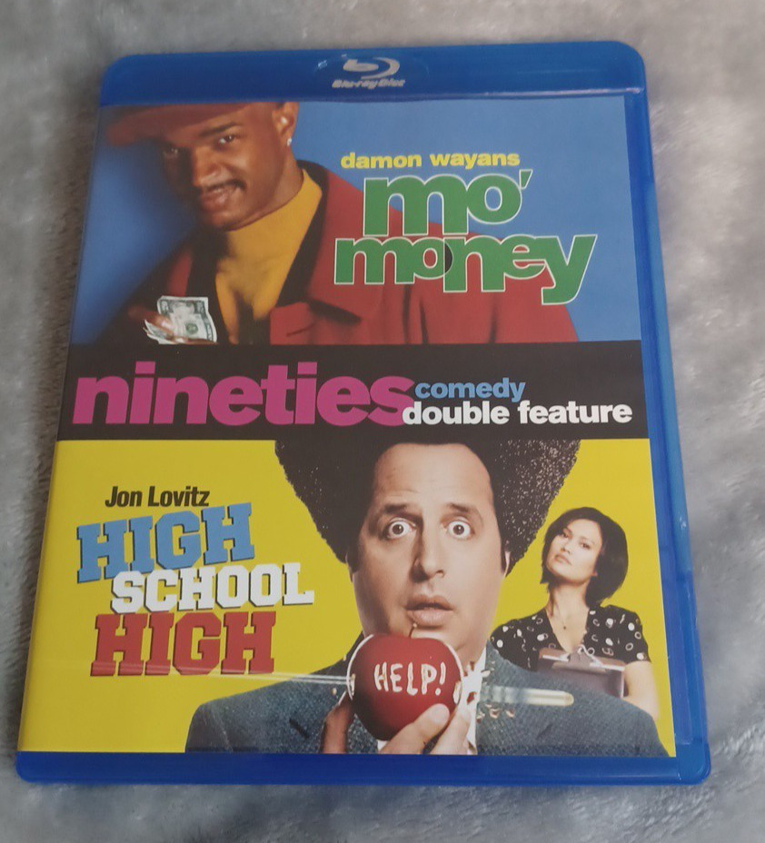Mo\' Money High School High Bluray 90\'s Comedy Double Feature OOP Wayans Lovitz Mo\' Money High School High Bluray 90\'s Comedy Double Feature OOP Wayans Lovitz