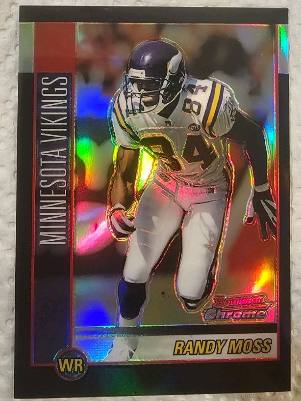 2002 Bowman Chrome - Randy Moss #60 Refractor /500 2002 Bowman Chrome - Randy Moss #60 Refractor /500