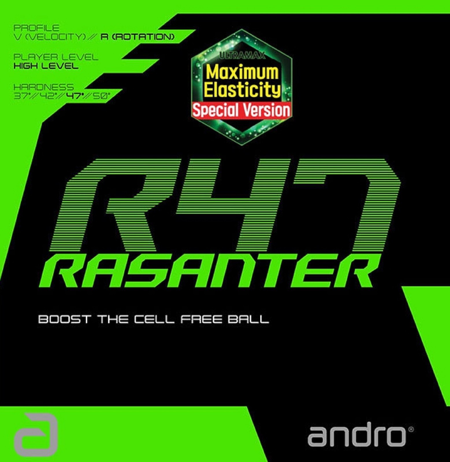 Andro Rasanter R47 Table Tennis Rubbers Special Version Black/Red/Violet Max