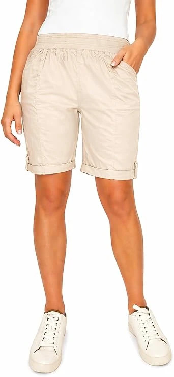 Briggs Women's Pull-On Bermuda Short with Pockets Briggs Women's Pull-On Bermuda Short with Pockets