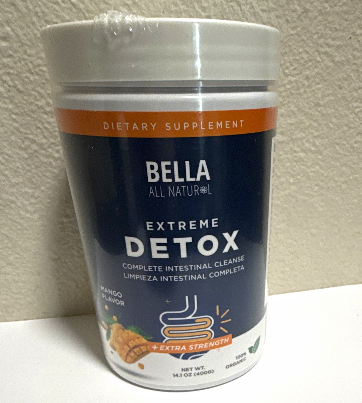 Bella All Natural Extreme Detox Cleanse Mango Powder 14.3 oz EXP 04/2028 Bella All Natural Extreme Detox Cleanse Mango Powder 14.3 oz EXP 04/2028