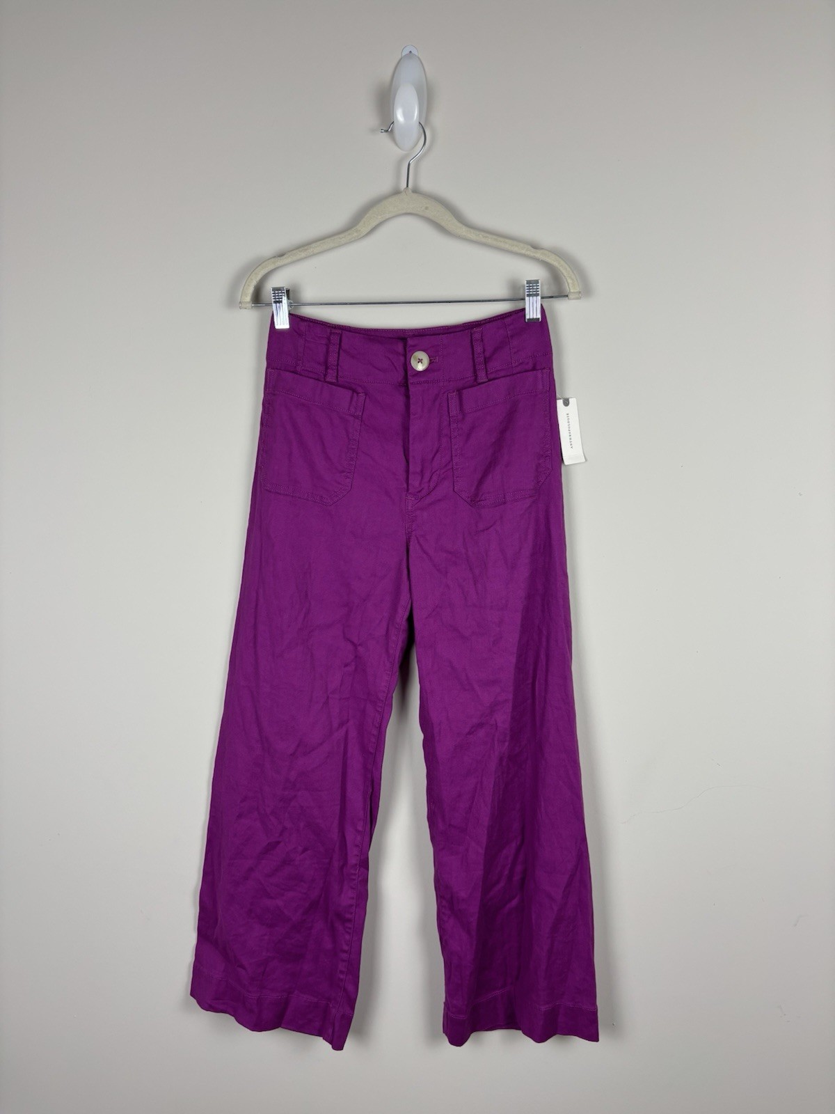 Nwt Maeve the Colette Wide Leg Pants Women Size 00 Berry Purple Anthropologie Nwt Maeve the Colette Wide Leg Pants Women Size 00 Berry Purple Anthropologie
