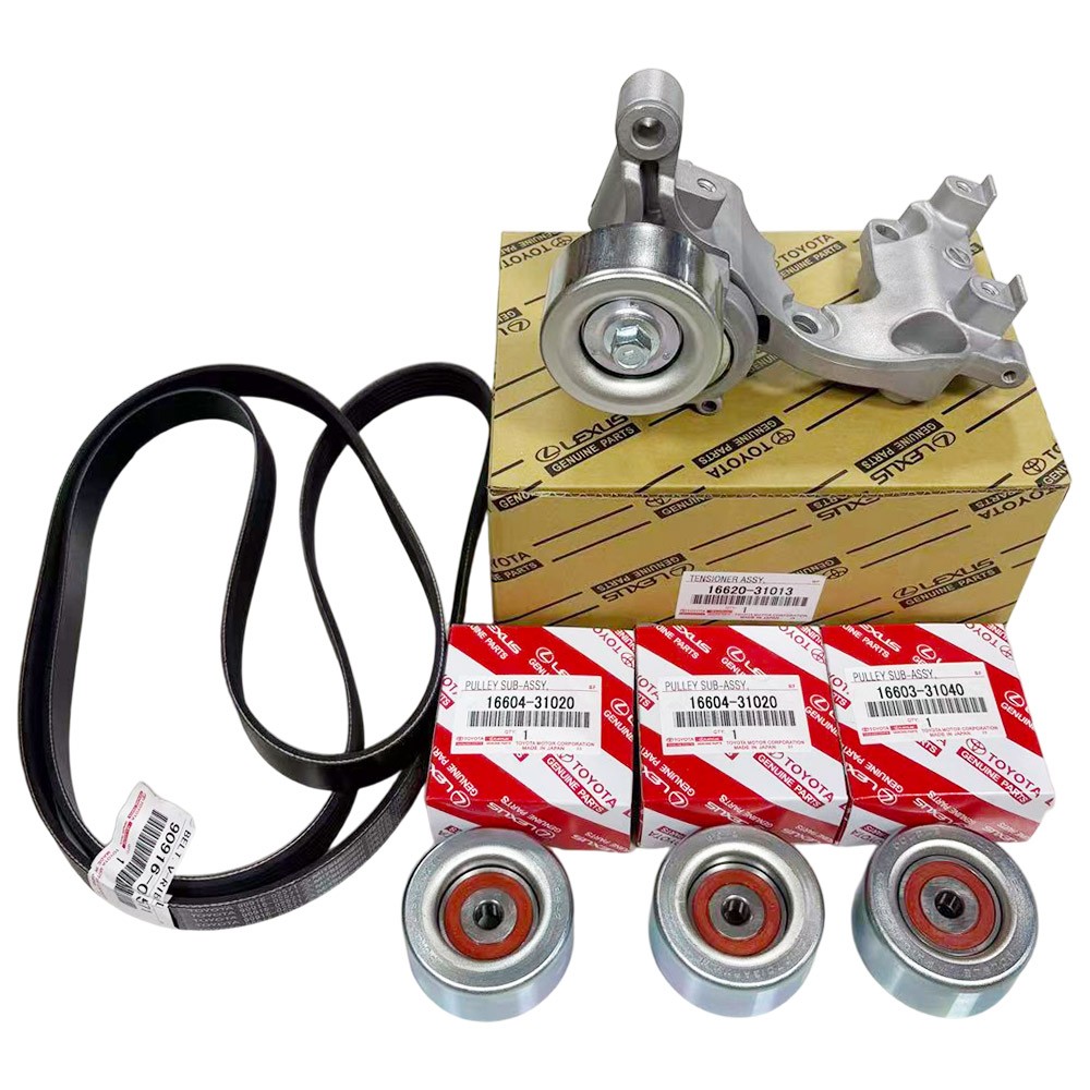 Genuine OEM Belt Idlers & Tensioner for Toyota 4Runner Tacoma FJ Tundra V6 1GRFE
